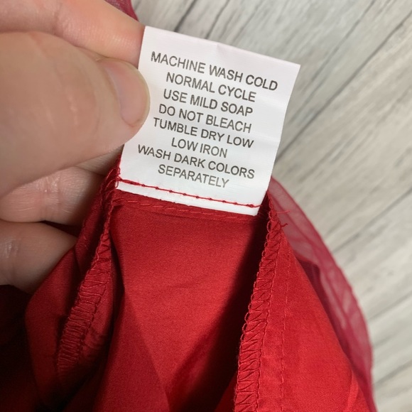 NWT Beautiful eShakti Red dress with belt 2x - Picture 11 of 14